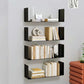 Urban Wall Unit Metal Bookshelf Closed Back Shelf for Living Room
