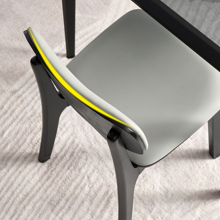 Contemporary Kitchen Dining Side Chair Opening Back Solid Wood Dining Side Chair Clearhalo ' kitchen&dining_furn' 'Dining Chairs' 'Dining Tables & Seating' 'dining_chair' 'furn' 'furn_dining_chair' 'Furniture' 'furniture_dining_chair' 'Kitchen & Dining Furniture' 'kitchen' 1200x1200_9e762004-7f69-4d10-91e1-e04a062a430c