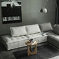 29.92" High Sofa Contemporary Armless Sofa with Bolster Pillows