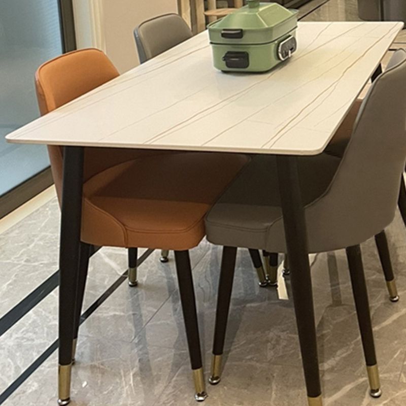 Rectangle Shape Dining Table Sintered Stone Table Modern Style with 4 Legs Clearhalo ' dining_table' 'Dining Tables & Seating' 'Dining Tables' 'furn' 'furn_dining_table' 'Furniture' 'furniture_dining_table' 'Kitchen & Dining Furniture' 'kitchen&dining_furn' 'kitchen' 'kitchen_dining_table' 1200x1200_9e798241-c854-4036-bf31-bc0898206cd0
