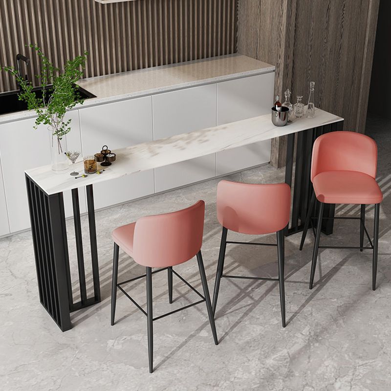 Industrial Style Bar Table Stone 42-inch Height Pub Table for Dining Room Clearhalo 'Bar Furniture' 'Bar Tables' 'bar_tables' 'furn' 'furn_bar_tables' 'Furniture' 'furniture_bar_tables' 'Kitchen & Dining Furniture' 1200x1200_9e79ac9e-90f3-4927-9711-28f8980f9c38