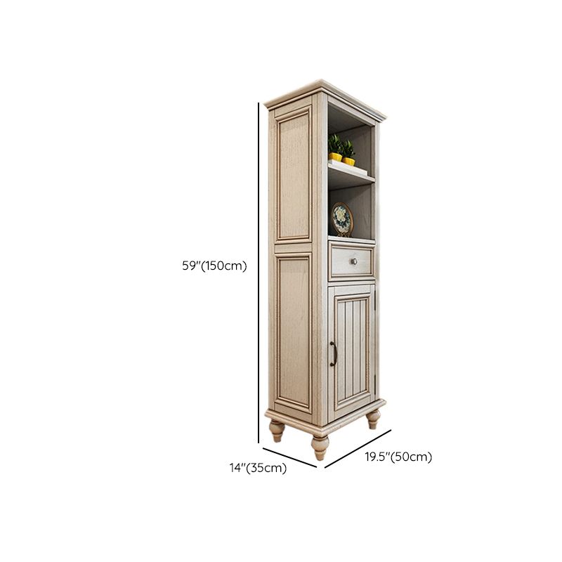 Solid Wood 1 - Drawer Storage Cabinet, 1-Door Lacquered Accent Cabinet Clearhalo 'Cabinets & Chests' 'cabinets_chests' 'furn' 'furn_cabinets_chests' 'Furniture' 'Living Room Furniture' 1200x1200_9e7d7840-0e66-4de5-874a-639edc0c0b3a
