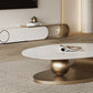 Stone Oval Contemporary Coffee Table Single Pedestal Coffee Table Clearhalo 'Coffee & Accent Tables' 'Coffee Tables' 'coffee_tables' 'furn' 'furn_coffee_tables' 'Furniture' 'Living Room Furniture' 1200x1200_9e7d7f2e-d7e6-4355-9d5a-2b4592ac3d7d
