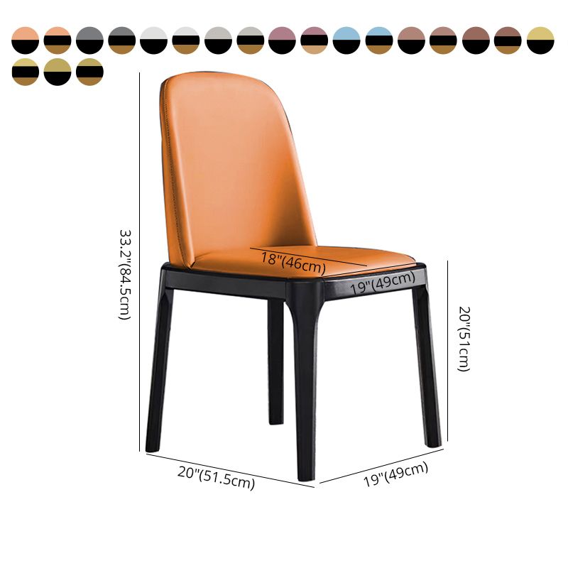 Glam Style Wooden Dining Chair Dining Armless Single Chair for Kitchen Clearhalo ' kitchen&dining_furn' 'Dining Chairs' 'Dining Tables & Seating' 'dining_chair' 'furn' 'furn_dining_chair' 'Furniture' 'furniture_dining_chair' 'Kitchen & Dining Furniture' 'kitchen' 1200x1200_9e7e5fe1-402b-46f0-b514-6583087650dd