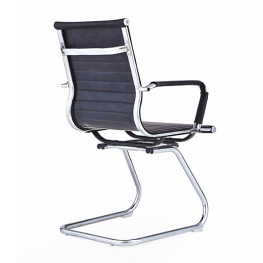 モダンな腕には、黒の椅子のミッドバックレザーデスクチェアが含まれていました