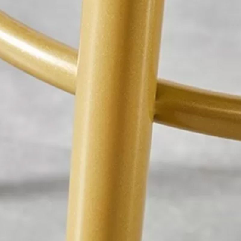 Glam sgabello da pranzo in ferro posteriore senza bracciolo sgabello da bar con cuscino di velluto