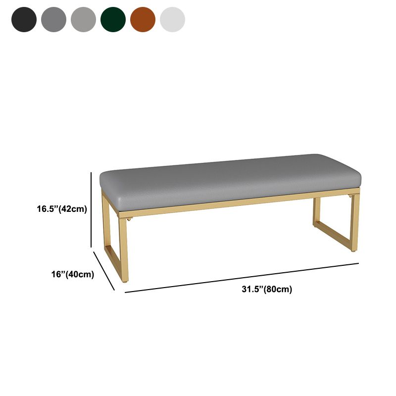 15.75 Inch Wide Modern Cushioned Seating Bench Foam Bench for Bedroom Clearhalo 'Benches' 'Chairs & Seating' 'furn' 'furn_benches' 'Furniture' 'Living Room Furniture' 1200x1200_9e83ab83-fed5-4785-b74f-ea2d6ad90e93