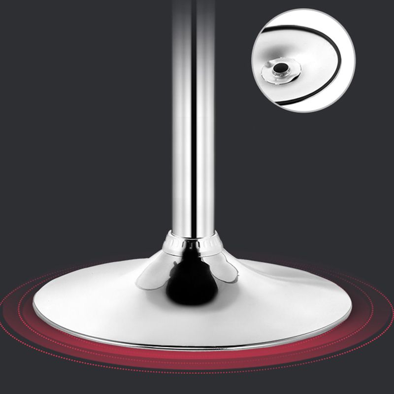 Contemporary Metal Barstool Adjustable Plastic Counter Stool in Matte Finish for Indoor Clearhalo 'Bar Furniture' 'Bar Stools' 'bar_stools' 'furn' 'furn_bar_stools' 'Furniture' 'Kitchen & Dining Furniture' 1200x1200_9e83e330-febb-4965-8464-50174c2a487f