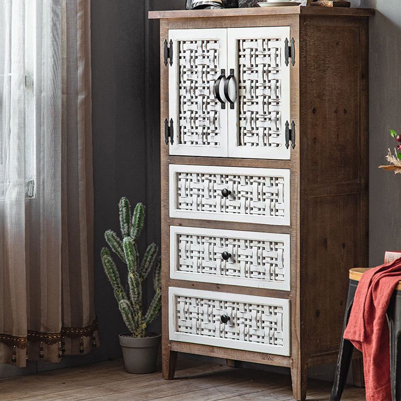 Industrial Rectangle Bar Pulls Accent Cabinet With Doors Cabinet Clearhalo 'Cabinets & Chests' 'cabinets_chests' 'furn' 'furn_cabinets_chests' 'Furniture' 'Living Room Furniture' 1200x1200_9e856a75-e310-4654-b793-21b1bdaf61cf