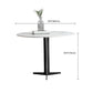 White Stone Dining Set for Home 1/4/5 Pieces Modern Round Table Set Clearhalo 'Dining Room Sets' 'Dining Tables & Seating' 'dining_room_set' 'furn' 'furn_dining_room_set' 'Furniture' 'Kitchen & Dining Furniture' 1200x1200_9e865157-239a-4cbd-8e97-4dfa9550075d