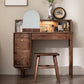 Scandinavian Vanity Makeup Table Set Wolnut Dressing Table Stool Set Clearhalo 'Bedroom Furniture' 'furn' 'furn_makeup_vanities' 'Furniture' 'Makeup Vanities' 'makeup_vanities' 1200x1200_9e870c7f-2e5c-49e9-8c84-581b397bd2d8