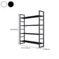 3/4/5-Shelf Iron Etagere Bookshelf Black and White Vertical Bookcase for Living Room Clearhalo 'Bookcases' 'furn' 'furn_bookcases' 'Furniture' 'furniture_bookcases' 'Office Furniture' 1200x1200_9e87f795-8247-4170-a7bb-c50d68d2d14b