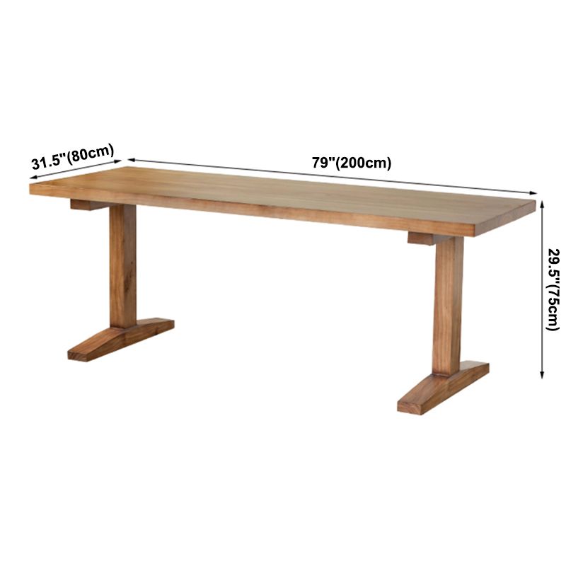 Rectangle Pine Wood Table Modern Double Pedestal Dining for Restaurant Clearhalo ' dining_table' 'Dining Tables & Seating' 'Dining Tables' 'furn' 'furn_dining_table' 'Furniture' 'furniture_dining_table' 'Kitchen & Dining Furniture' 'kitchen&dining_furn' 'kitchen' 'kitchen_dining_table' 1200x1200_9e8824b7-7068-4b0c-8d9c-d233aca43ca3