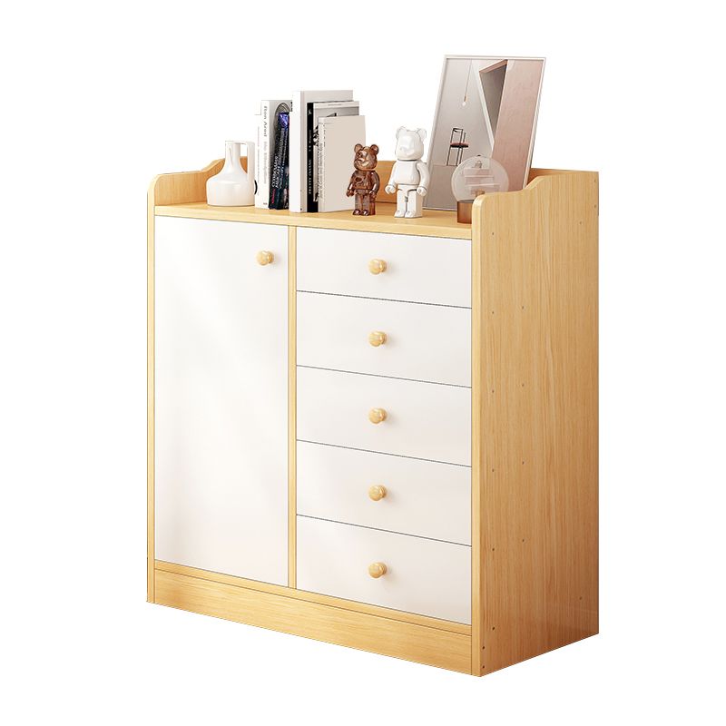 Contemporary Manufactured Wood Accent Cabinet Rectangle Storage Cabinet with Drawer Clearhalo 'Cabinets & Chests' 'cabinets_chests' 'furn' 'furn_cabinets_chests' 'Furniture' 'Living Room Furniture' 1200x1200_9e8b2dc0-8256-4d76-a6b5-a910256be54f