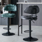 Industrial Metal Adjustable Swivel Barstool Patio Bar Stool with Cushion