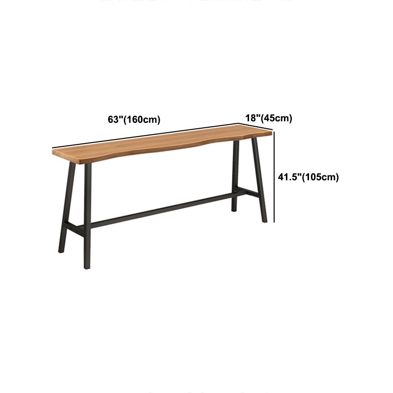 Living Room Modern Patio Bar Table Solid Wood Natural Footrest Bistro Bar Desk Clearhalo 'Bar Furniture' 'Bar Tables' 'bar_tables' 'furn' 'furn_bar_tables' 'Furniture' 'furniture_bar_tables' 'Kitchen & Dining Furniture' 1200x1200_9e902514-dd99-4d36-a59c-b0c3e70ca64f