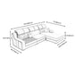 Contemporary Sloped Arm Sectional Removable Cushions Sofa and Chaise for Living Room Clearhalo 'furn' 'furn_sectionals' 'Furniture' 'furniture_sectionals' 'kitchen' 'kitchen_sectionals' 'Living Room Furniture' 'Sectionals' 1200x1200_9e9135c6-21be-4178-8d91-ec735974701a
