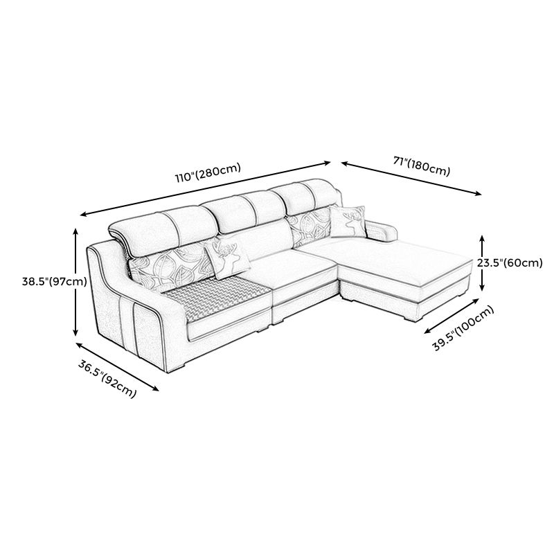 Contemporary Sloped Arm Sectional Removable Cushions Sofa and Chaise for Living Room Clearhalo 'furn' 'furn_sectionals' 'Furniture' 'furniture_sectionals' 'kitchen' 'kitchen_sectionals' 'Living Room Furniture' 'Sectionals' 1200x1200_9e9135c6-21be-4178-8d91-ec735974701a
