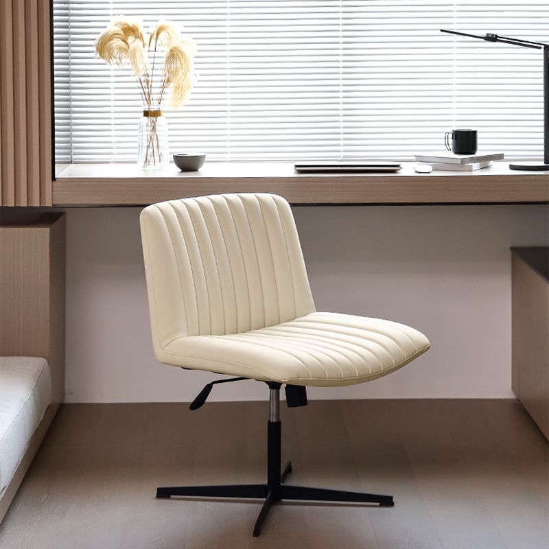 Office Swivel Lounge Chair Armless Solid Color Chair with Cushion Clearhalo 'Accent Chairs' 'accent_chairs' 'Chairs & Seating' 'furn' 'furn_accent_chairs' 'Furniture' 'Living Room Furniture' 1200x1200_9e957a02-6a4d-4d57-ada8-808effbc5ea7