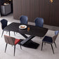 Rectangle Dining Table Industrial Dining Table with Pedestal Base