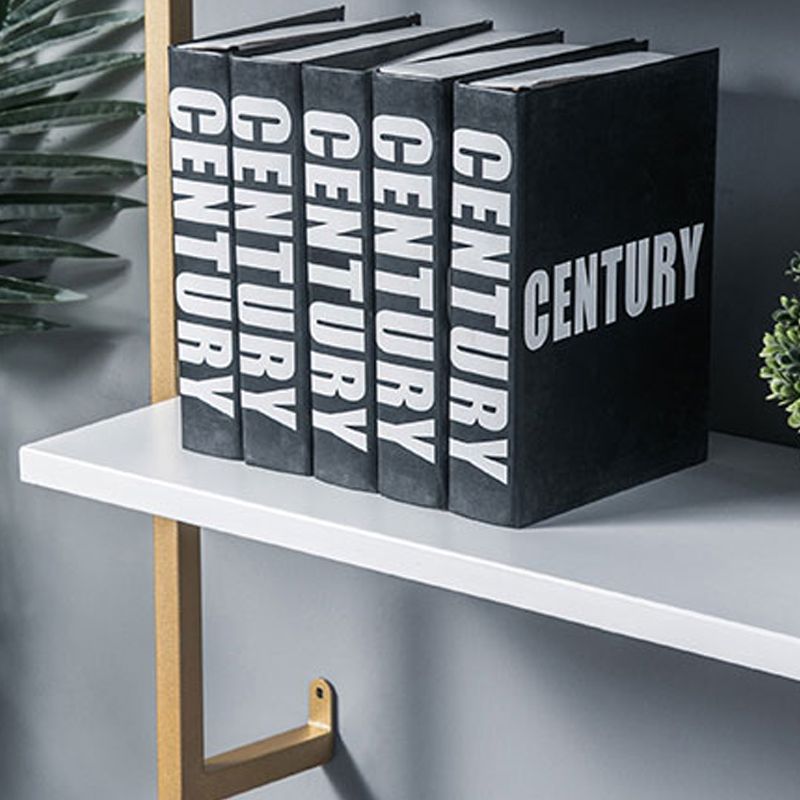 Contemporary Wall Unit Bookshelf with Iron Frame Manufactured Wood Shelf Clearhalo 'Bookcases' 'furn' 'furn_bookcases' 'Furniture' 'furniture_bookcases' 'kitchen' 'kitchen_bookcases' 'Living Room Furniture' 'Office Furniture' 1200x1200_9e9a0d41-6b8c-498a-8cf0-26733ed285a7