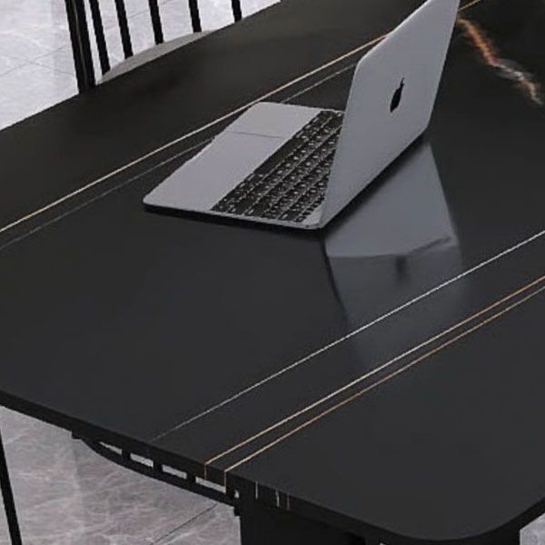 Rectangular Writing Desk Industrial Style Sled Base Office Desk Clearhalo 'furn' 'furn_office_desk' 'Furniture' 'Office Desks' 'Office Furniture' 'office_desk' 1200x1200_9e9bfe0a-92aa-47ee-8e9d-ff22de05b6fa