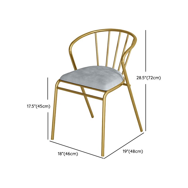 Set di dinette glam con telaio in metallo oro 1/5/7 pezzi set da pranzo in pietra