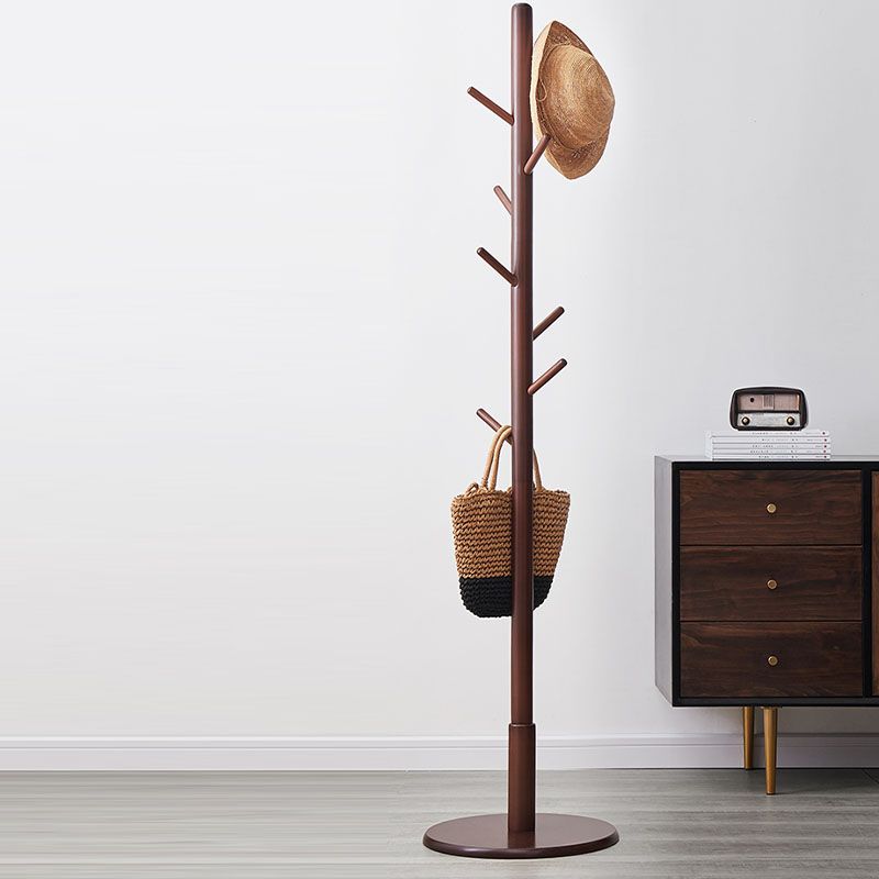68 "Hall Scandinavian Hall Tree Free Standing Wood Coat Rack