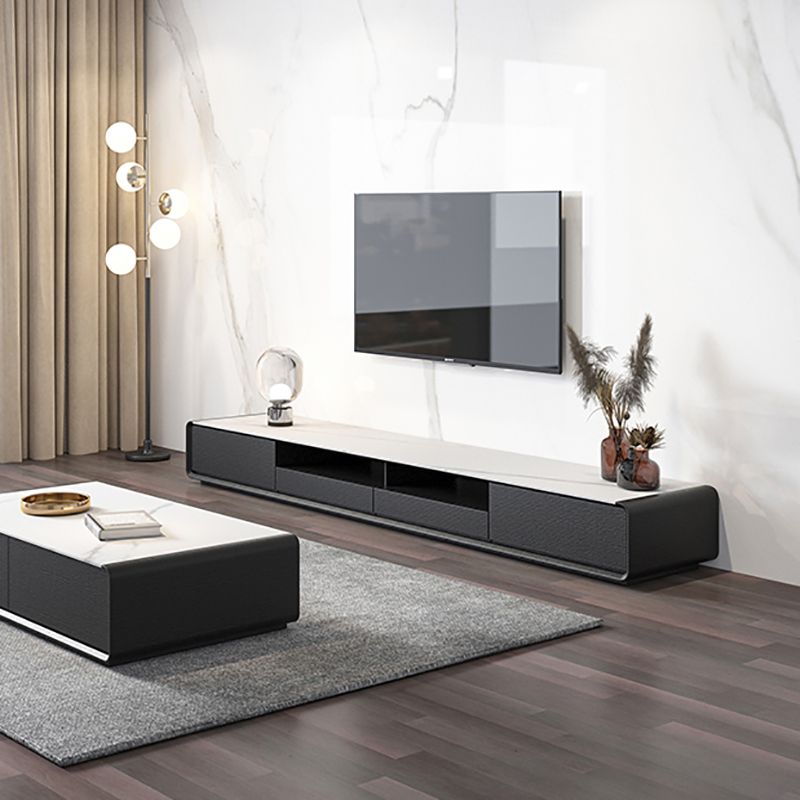 Sintered Stone TV Console Modern Home TV Cabinet with Glide Drawers Clearhalo 'furn' 'furn_tv_stands_entertainment_centers' 'Furniture' 'Living Room Furniture' 'TV Stands & Entertainment Centers' 'TV Stands & Media Storage Furniture' 'tv_stands_entertainment_centers' 1200x1200_9e9d540b-430d-4543-95ee-d6f84418e60f