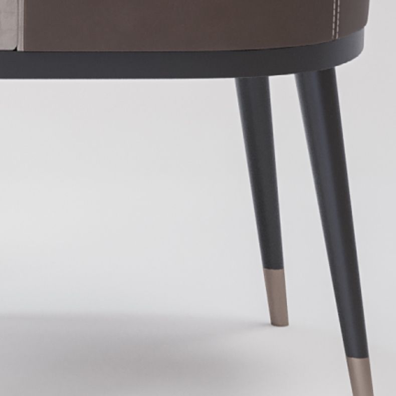 Faux Leather Dining Chairs Glam Style Parsons Arm Chair for Dining Room Clearhalo 'Dining Chairs' 'Dining Tables & Seating' 'dining_chair' 'furn' 'furn_dining_chair' 'Furniture' 'Kitchen & Dining Furniture' 1200x1200_9e9f2e51-f8a3-42cc-9c1e-f982cb4193d1