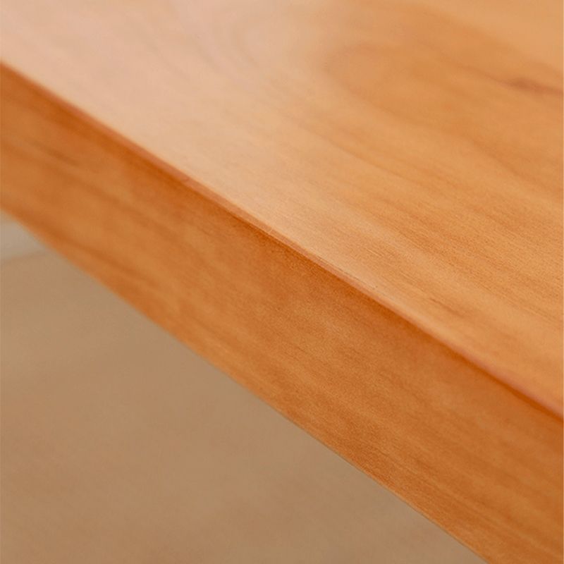 ナチュラルソリッドウッドとアクリルコーヒーカクテルテーブル-15.75 "H