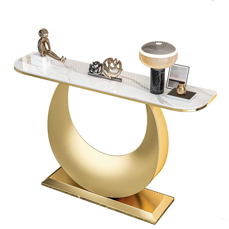 Tavolo accento in pietra glam tavolo da divano di divani resistenti a graffi per la sala