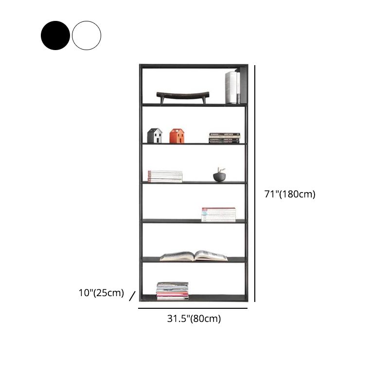 70.87"H Bookcase Open Back Contemporary Style Bookshelf for Home Office Clearhalo 'Bookcases' 'furn' 'furn_bookcases' 'Furniture' 'furniture_bookcases' 'Office Furniture' 1200x1200_9ea0914d-c4b5-4e8b-be9f-04d6915d6d44