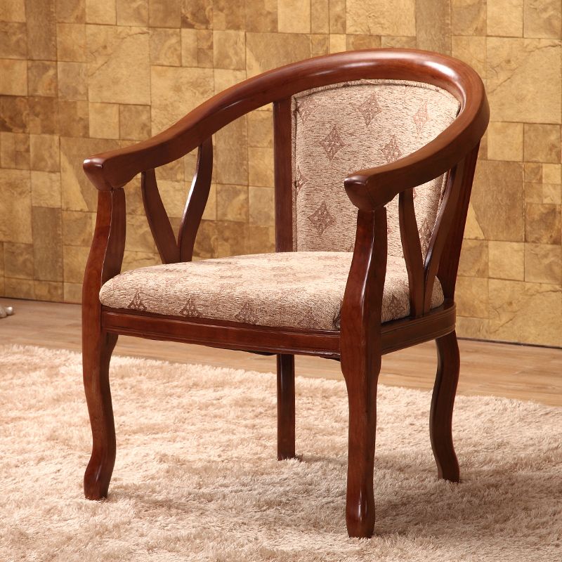 Traditional Style Dining Chair Upholstered Solid Wood Base Arm Chair for Home Clearhalo 'Dining Chairs' 'Dining Tables & Seating' 'dining_chair' 'furn' 'furn_dining_chair' 'Furniture' 'Kitchen & Dining Furniture' 1200x1200_9ea108bc-80b5-4e00-a845-8b5bb50ccfd2