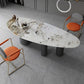 Oval Traditional Luxury Stone Table Standard Height Dining Table Clearhalo 'Dining Tables & Seating' 'Dining Tables' 'dining_table' 'furn' 'furn_dining_table' 'Furniture' 'Kitchen & Dining Furniture' 1200x1200_9ea2e462-707f-4dd8-8e9e-3ab4e3225640