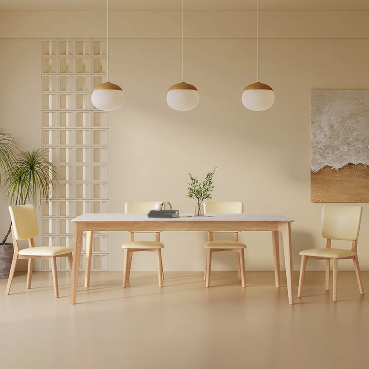 Ensemble de salle à manger moderne 1/4/5/6/7 PCS Wood Dining Room Furniture