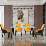 Scandinavian Metal Arm Chair Parsons Chair Dining Room Home Side Chair Clearhalo ' kitchen&dining_furn' 'Dining Chairs' 'Dining Tables & Seating' 'dining_chair' 'furn' 'furn_dining_chair' 'Furniture' 'furniture_dining_chair' 'Kitchen & Dining Furniture' 'kitchen' 1200x1200_9ea38404-0434-4804-a484-32f3df4572bd