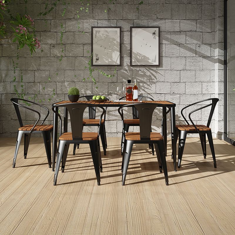 Rectangle Dining Table Set 1/2/7 Pcs Modern Dining Chairs with Metal Frame Clearhalo 'Dining Room Sets' 'Dining Tables & Seating' 'dining_room_set' 'furn' 'furn_dining_room_set' 'Furniture' 'Kitchen & Dining Furniture' 1200x1200_9ea46269-433d-415c-99f2-8207baf2f248