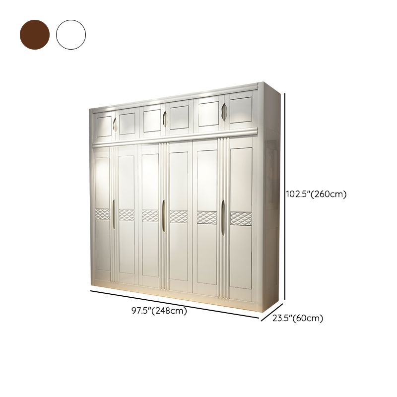 French Country Style Ward Armoire Wooden Wardrobe for Bedroom Clearhalo 'Armoires & Wardrobes' 'armoires_wardrobes' 'Bedroom Furniture' 'furn' 'furn_armoires_wardrobes' 'Furniture' 1200x1200_9ea6325d-bbe5-4cbc-9b59-cb464ea04624