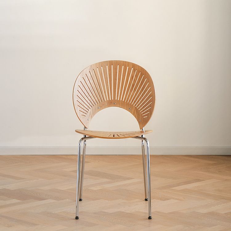 Modern Armless Dining Chairs Solid Wood Windsor Back Dining Side Chair Clearhalo 'Dining Chairs' 'Dining Tables & Seating' 'dining_chair' 'furn' 'furn_dining_chair' 'Furniture' 'Kitchen & Dining Furniture' 1200x1200_9ea6ba80-2c74-41b9-a397-795f3a3091eb
