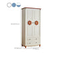 Hinged Wooden Wardrobe Cabinet with Legs Coastal Wardrobe Armoire