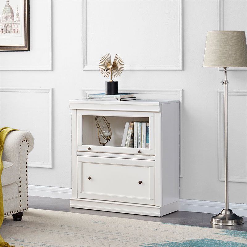 Libreria bianca contemporanea Scaffale di libri di legno standard