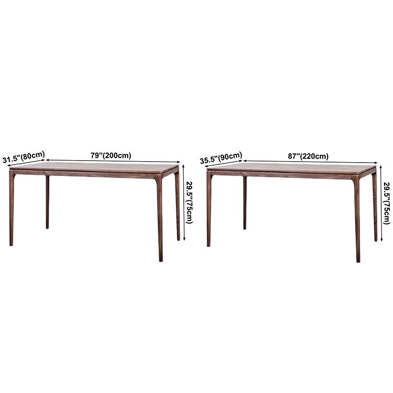 Rectangle Pine Solid Wood Table in Brown Dining Table with Wooden 4 Legs Clearhalo ' dining_table' 'Dining Tables & Seating' 'Dining Tables' 'furn' 'furn_dining_table' 'Furniture' 'furniture_dining_table' 'Kitchen & Dining Furniture' 'kitchen&dining_furn' 'kitchen' 'kitchen_dining_table' 1200x1200_9ea9acec-f6c8-49a6-a698-c4f4544dc23f