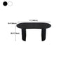 Oval Dining Table Contemporary Dining Table with Sled Base in Black Clearhalo 'Dining Tables & Seating' 'Dining Tables' 'dining_table' 'furn' 'furn_dining_table' 'Furniture' 'Kitchen & Dining Furniture' 1200x1200_9eaad345-d1e6-4f8f-af63-019e3c4283bb