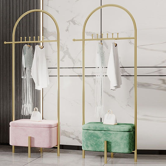 Moderner Kleiderbügel Rack Freiständige Kleiderhaken mit Lagerung Rack mit Lagerung