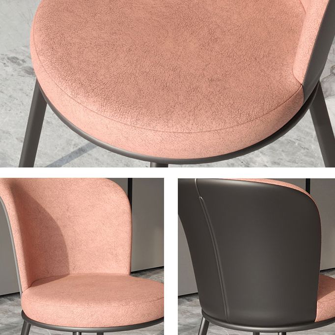 Contemporary Leathaire Restaurant Arm Chair Matte Finish Open Dining Chair Clearhalo ' kitchen&dining_furn' 'Dining Chairs' 'Dining Tables & Seating' 'dining_chair' 'furn' 'furn_dining_chair' 'Furniture' 'furniture_dining_chair' 'Kitchen & Dining Furniture' 'kitchen' 1200x1200_9eab6bd0-372d-4987-b338-317e3f69d5af