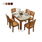 Modern Round Stone Dining Table Rubber Legs Foldable Table for Dining Room Clearhalo 'Dining Tables & Seating' 'Dining Tables' 'dining_table' 'furn' 'furn_dining_table' 'Furniture' 'Kitchen & Dining Furniture' 1200x1200_9eacc6f6-1276-491e-9771-8ef1f15077af