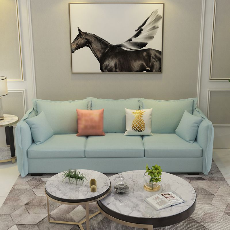 Scandinavian Blue Removable Cushions Sofa Straight Arm Sectionals with Slipcover Clearhalo 'furn' 'furn_sectionals' 'Furniture' 'furniture_sectionals' 'Living Room Furniture' 'Sectionals' 1200x1200_9ead949f-5c74-4a62-b23d-cf34ae419749