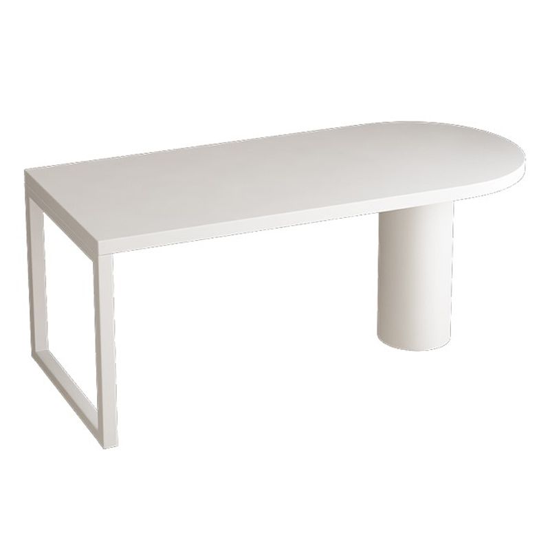 Modern Style Dining Table White Home Use Dining Table with Double Pedestal Base Clearhalo ' dining_table' 'Dining Tables & Seating' 'Dining Tables' 'furn' 'furn_dining_table' 'Furniture' 'furniture_dining_table' 'Kitchen & Dining Furniture' 'kitchen&dining_furn' 'kitchen' 'kitchen_dining_table' 1200x1200_9eb0d855-a5c0-45f0-8869-b56227cd0b65