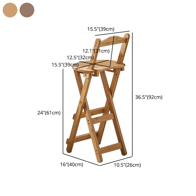 Modern Design Low Back Round Bar Stools for Home Solid Wood Bar Stool with Wood Seat Clearhalo 'Bar Furniture' 'Bar Stools' 'bar_stools' 'furn' 'furn_bar_stools' 'Furniture' 'furniture_bar_stools' 'Kitchen & Dining Furniture' 1200x1200_9eb31b80-8912-41b0-81e9-fe6f3dbe199b